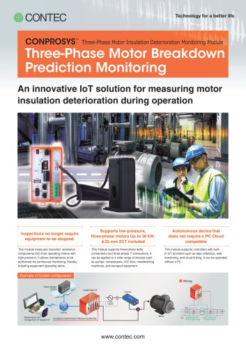 CONPROSYS Three-Phase Motor Insulation Deterioration Monitoring Module