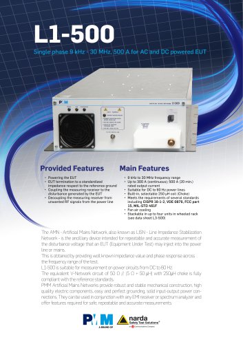 L1-500 Single-path LISN