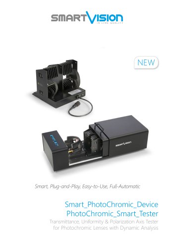 Smart_PhotoChromic_Device: Transmittance, Uniformity & Polarization Axis Tester for Photochromic Lenses with Dynamic Analysis