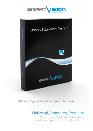 Universal_Standards_Premium: New Software Solution for International Standard compliance tests of Optical Market