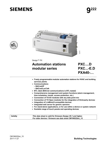 Automation stations modular series PX