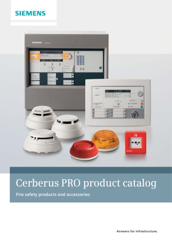 Cerberus PRO product catalog - Fire safety products and accessories