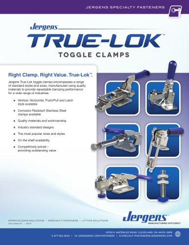 Jergens True-Lok™ Toggle Clamps Flyer