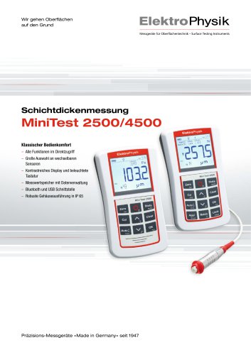MiniTest 4500 - Schichtdickenmessung