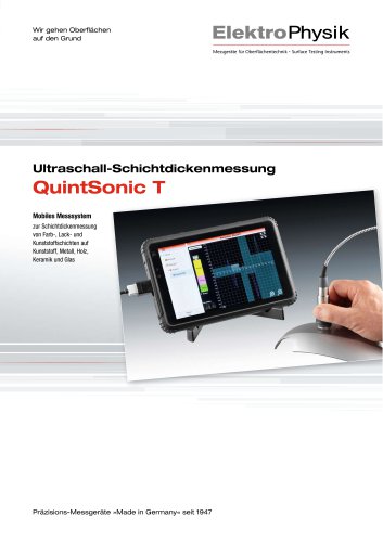QuintSonic T - Ultraschallschichtdickenmessgerät