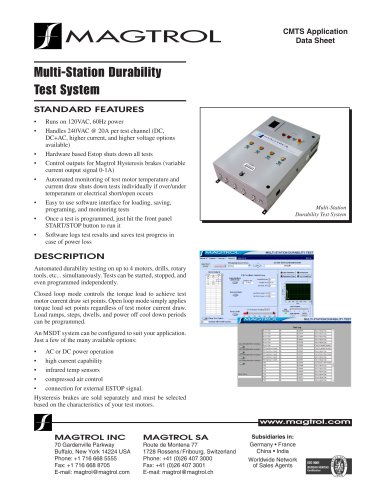 Multi-Station Durability Test System