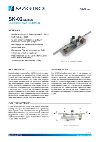 SK-02 Series | Seilkraftaufnehmer