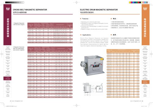 Souwest Magnetic drum separator for free fall applications