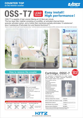 Countertop water purifier