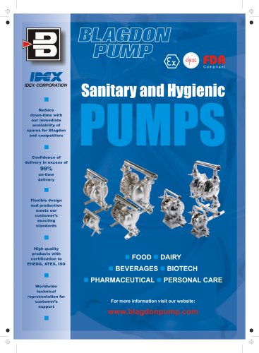 Blagdon Sanitary & Hygienic Pumps