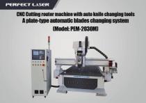 Auto-knife changing system CNC router PEM-2030M