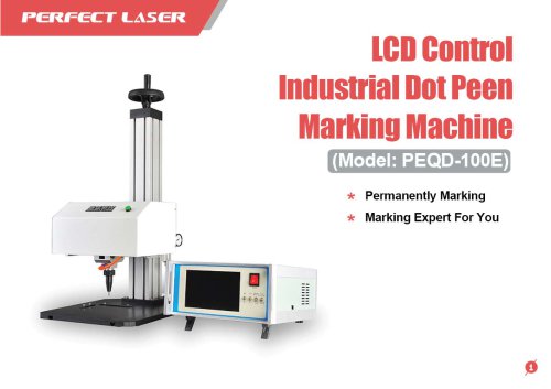 Perfect Laser - LCD Control Industrial Dot Peen Marking Machine PEQD-100E