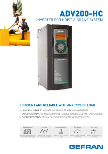 ADV200-HC INVERTER FOR HOIST & CRANE SYSTEM