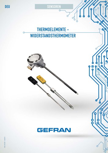 THERMOELEMENTE - WIDERSTANDSTHERMOMETER