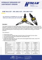 EHM 750-2 CXT –EHL 620-2 CXT –EHL 800-2 CXT / HYDRAULIC SPREADERS CXTLIGHTWEIGHT VERSION