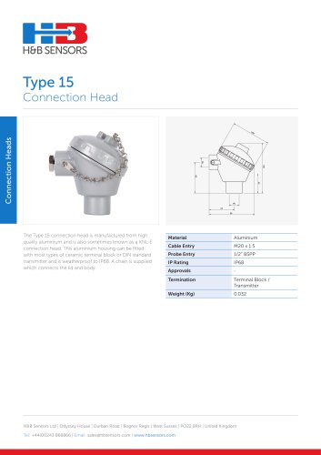 Connection Heads Type 15