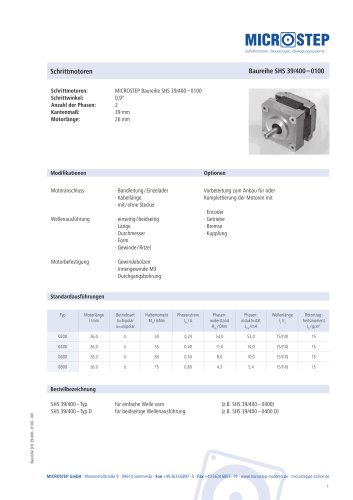 SHS 39/400–0100