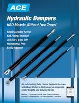 Hydraulic Dampers HBD Models Without Free Travel