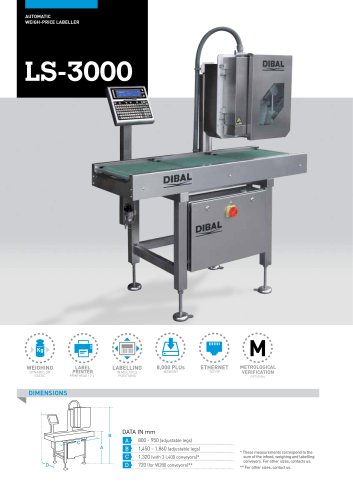 AUTOMATIC LABELLERS LS-3000 SERIES