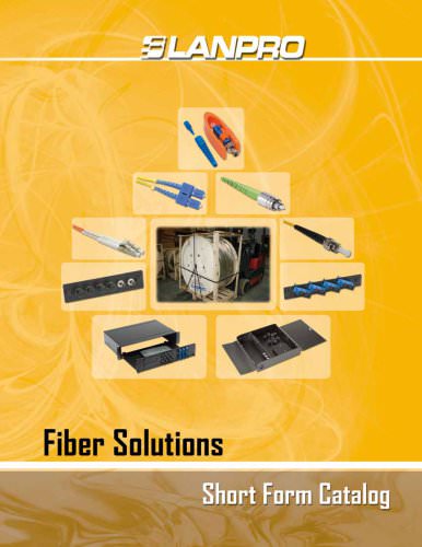 Short Form Catalog Fiber Solutions