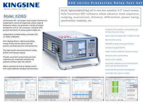 K2063i relay test set