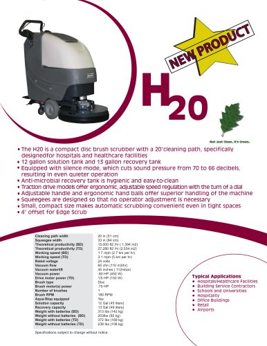 AUTOMATIC SCRUBBERS  H20 