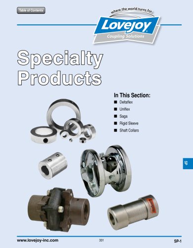 Specialty catalog