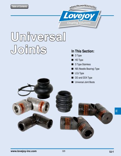 Universal Joints Catalog