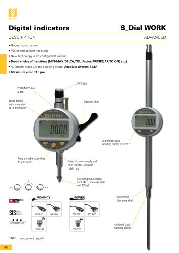 e8 digital indicator S_Dial WORK ADVANCED