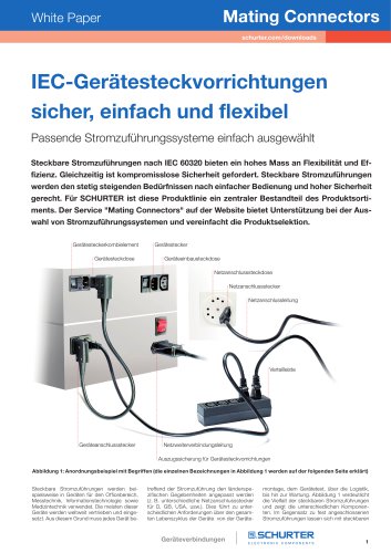 SCHURTER White Paper: Mating Connectors