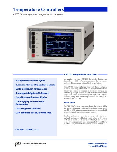 CTC100Cryogenic Temperature Controller