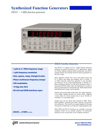 DS335 Function Generator