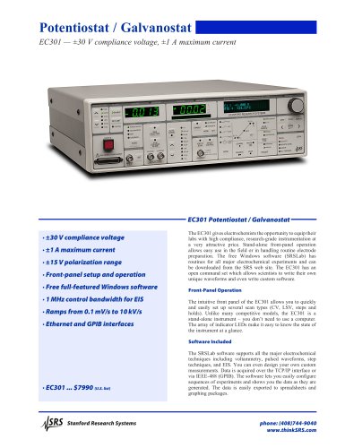 EC301Potentiostat / Galvanostat