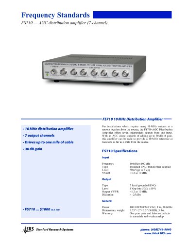 FS710Distribution Amplifier