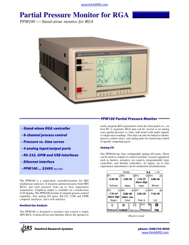 Partial Pressure Monitor