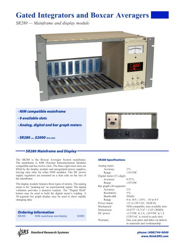 SR280Mainframe and Display