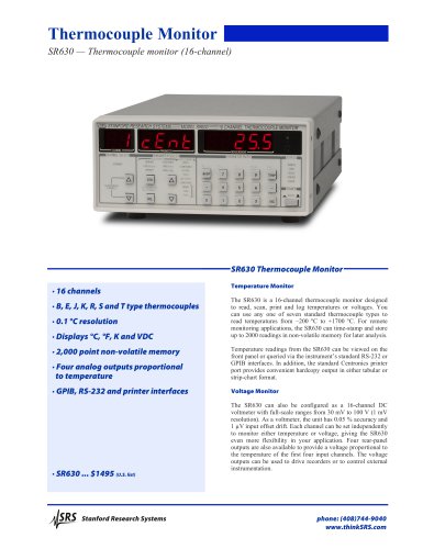 SR630 Thermocouple Reader