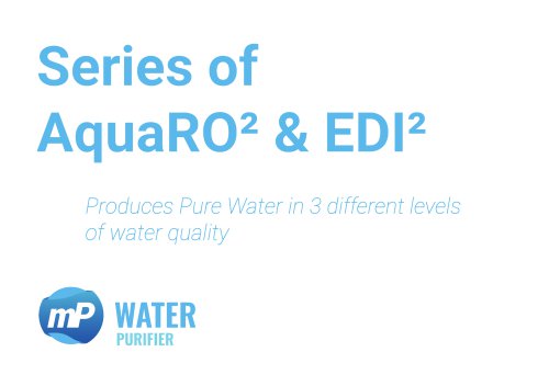 Series ofAquaRO² & EDI²