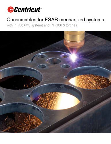 Centricut consumables for Esab PT-36