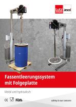 Hydraulisches Fassentleerungssystem mit Folgeplatte