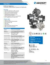 B-Series Switches –  Pressure, Differential Pressure & Hydraulic