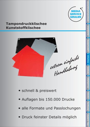 Tampondruckklischee