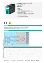 HART-Transmitterspeisegerät, Eingangstrenner FB3205B3