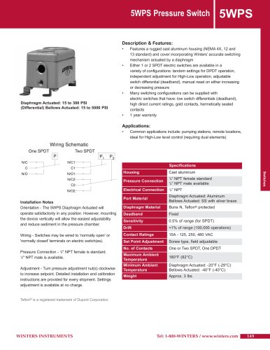 5WPS Pressure Switch