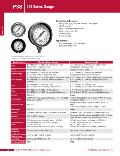 P3S 300 Series Gauge