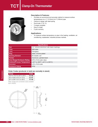 TCT Clamp-On Thermometer