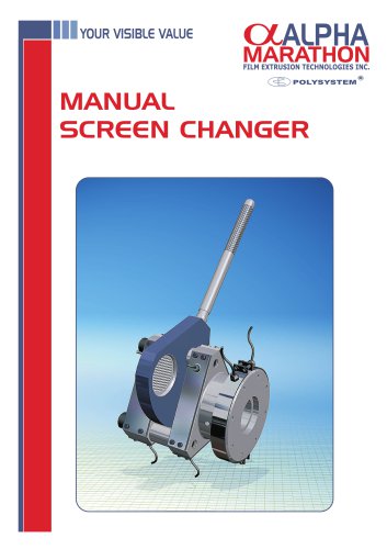 MANUAL SCREEN CHANGERS