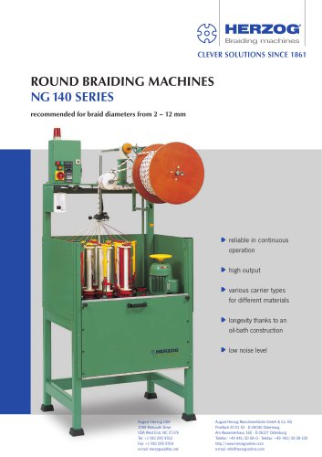 Round braiding machine type NG 1/16-140