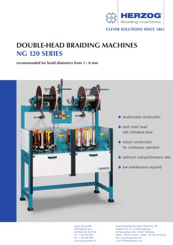 Round braiding machine type NG 2/16-120