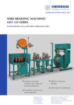 Wire braiding machine type KBD 1/24-140 with take-up unit AW 1000